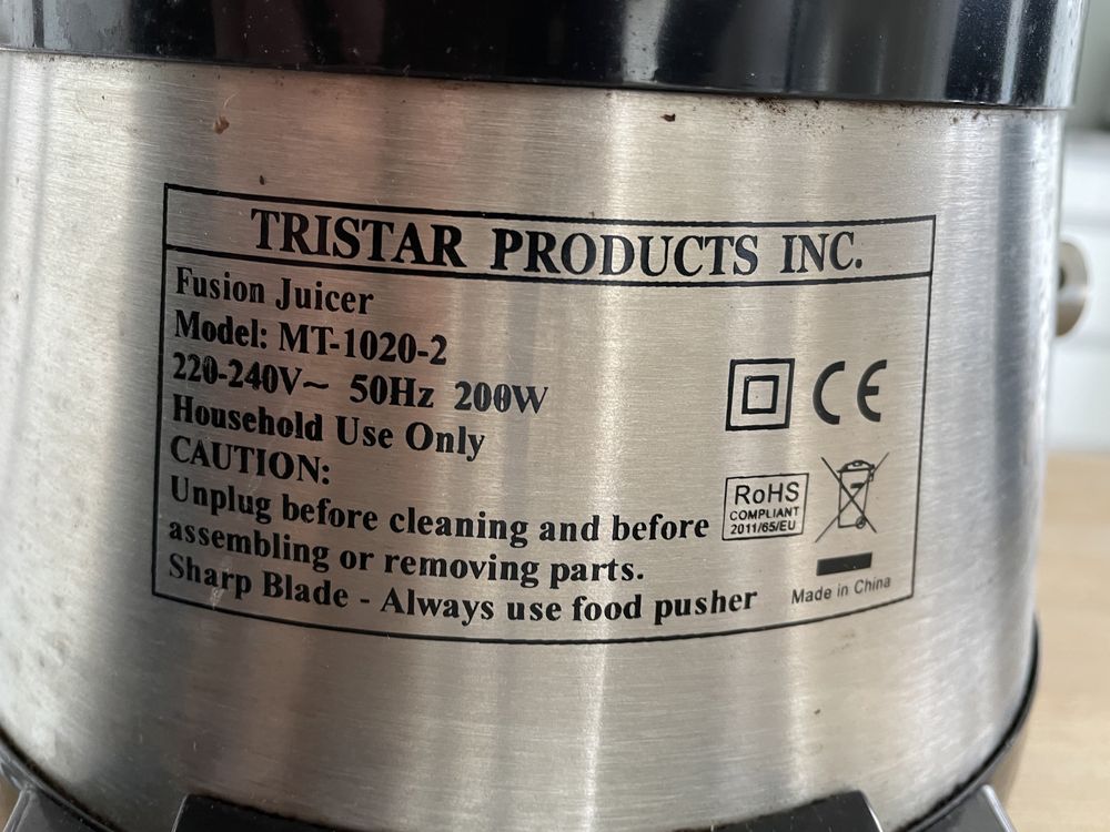 Maquina sumos Tristar fusion juicer