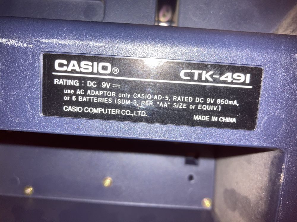 Синтезатор Casio CTK-491