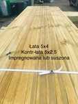 Łata 5x4, kontr-łata 5x2,5 impregnowana lub suszona