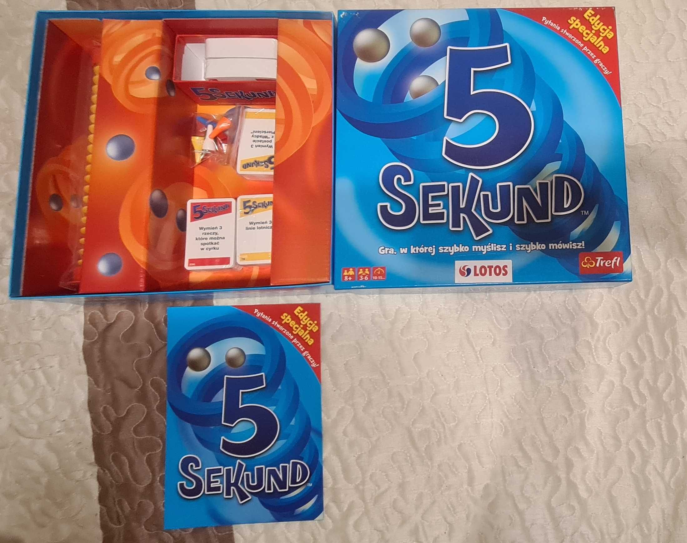 Trefl, gra 5 Sekund, niebieska, edycja specjalna NOWA