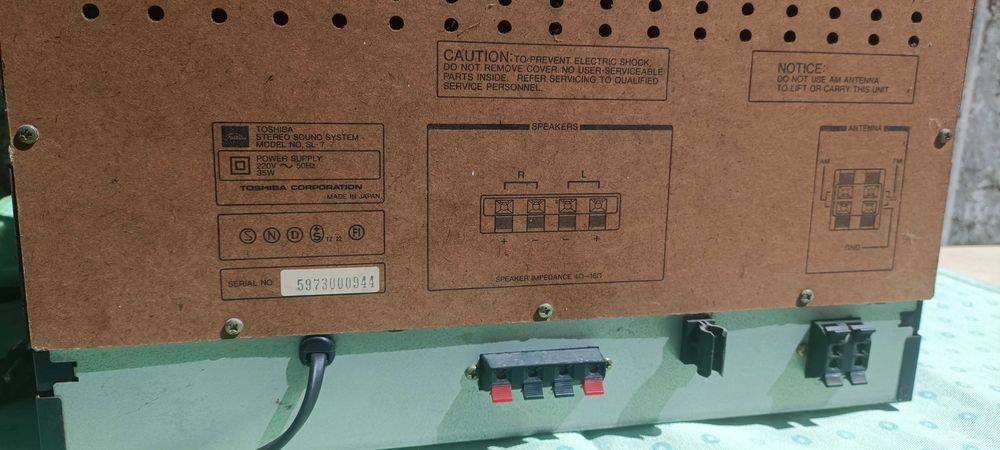 Aparelhagem Toshiba anos 80