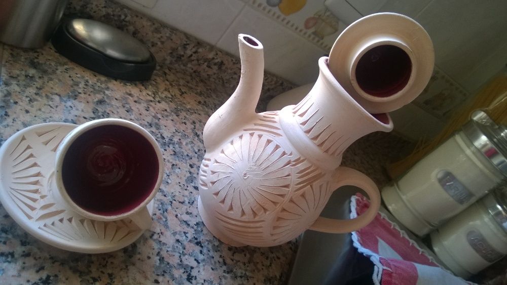 Conjunto chá artesanal