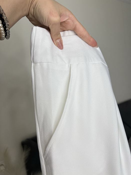 20 розмір широкі палаццо батал 54 штани білі брюки висока посадка