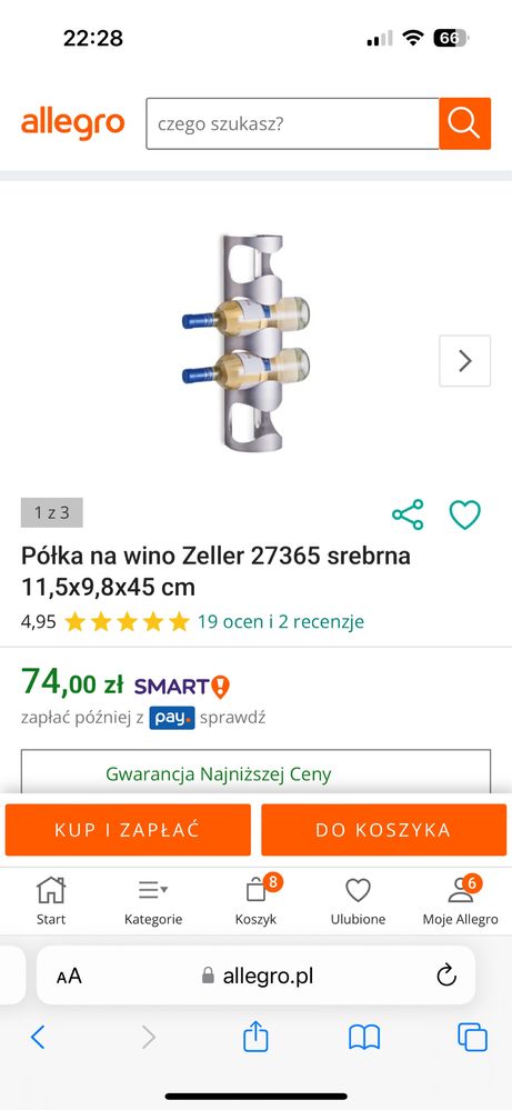 Stojak na wino IKEA x 3