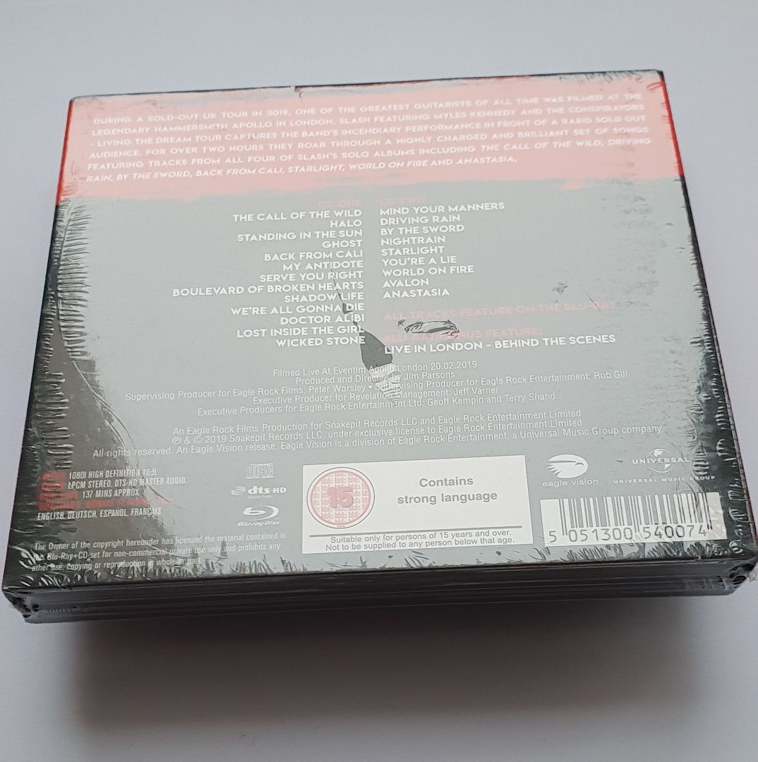 Slash - Living The Dream Tour płyta Blu Ray 2CD Nowe Folia