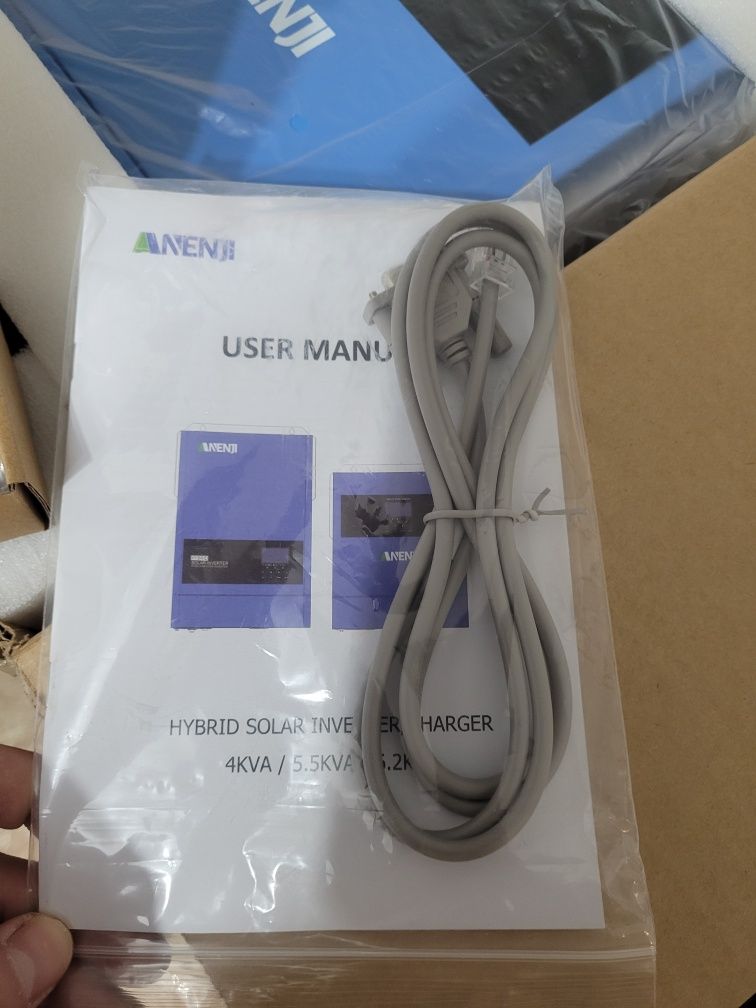 Гібридний інвертор 4кВт ANENJi ANJ-4000W 4кВт 24В з Wi-Fi
