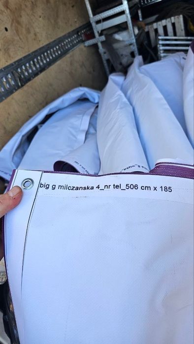Plandeki banery używane wodoodporne duże ilości i różne formaty Poznań