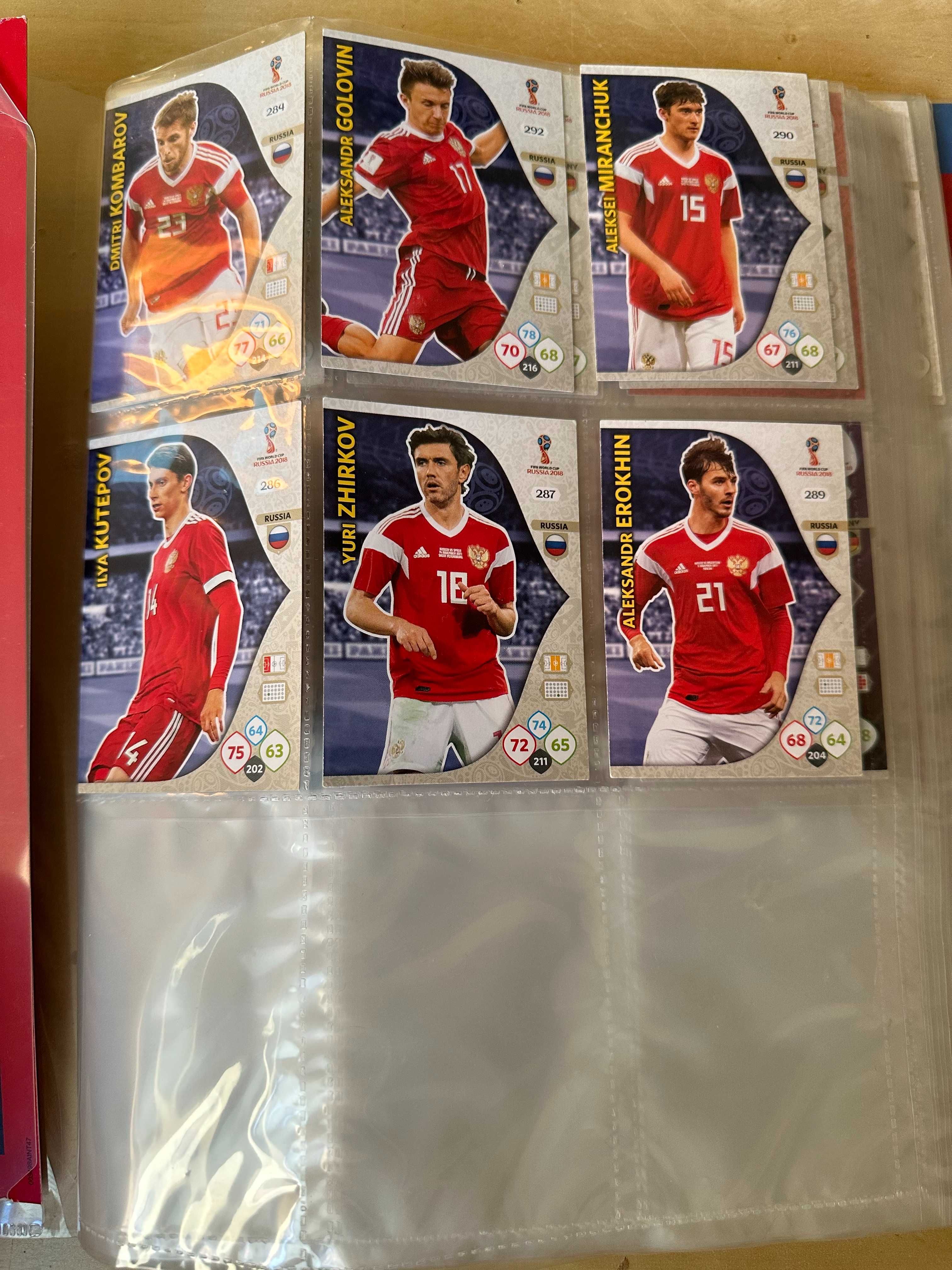 Karty Piłkarskie Panini Rosja Russia 2018 zestaw