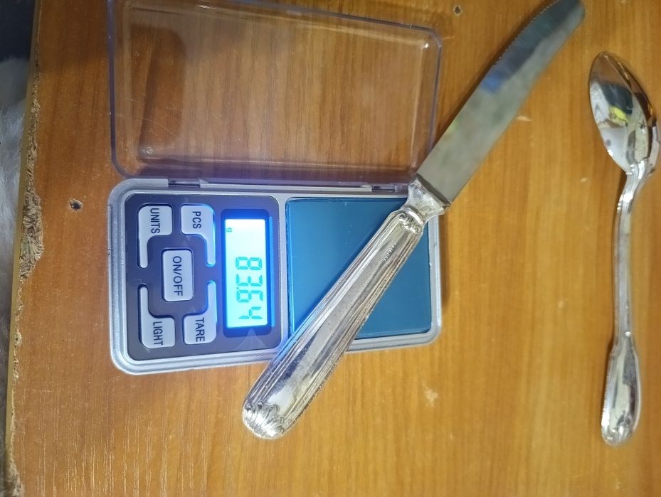 Посріблений набір столових приборів