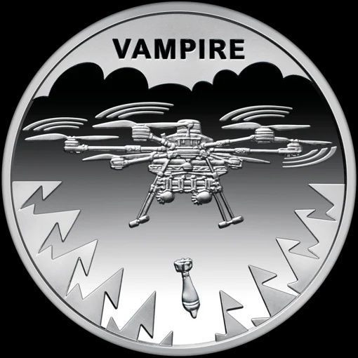 5 грн Українська бавовна. БПЛА "Vampire"