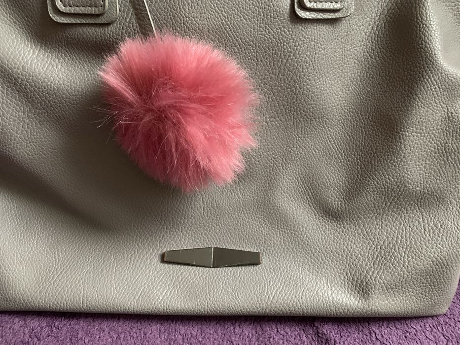 Modna duża szara torebka/torba - okazja!