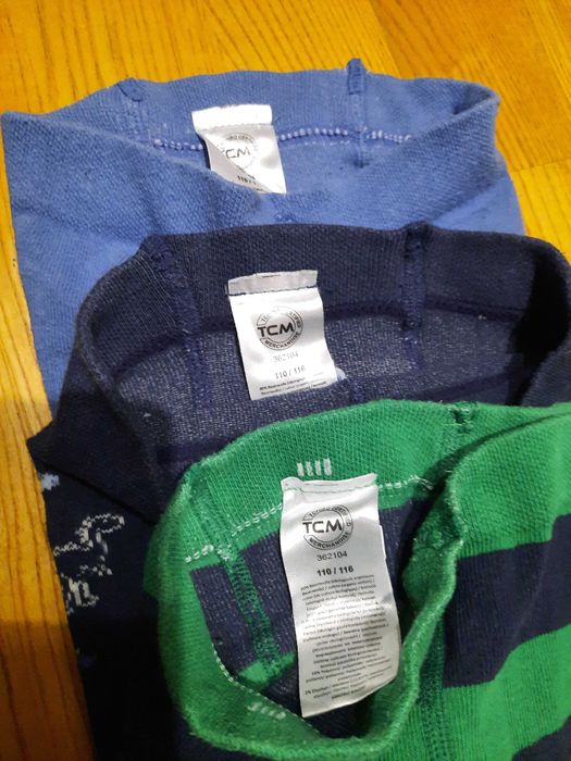 Rajstopy r.110/116 Tchibo ciepłe rajstopy chłopięce TCM 3pak dinozaury