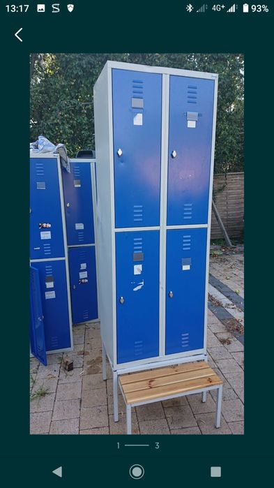 Szafka bhp dla 4 pracowników szafki pracownicze stan idealny transport