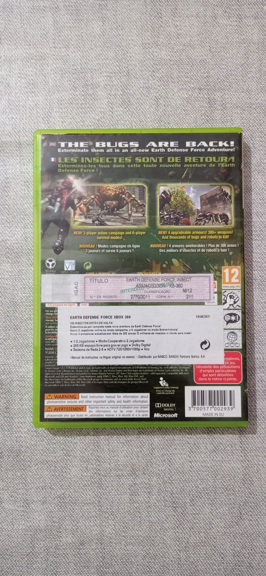 Earth Defense Force Insect Armageddon Xbox 360