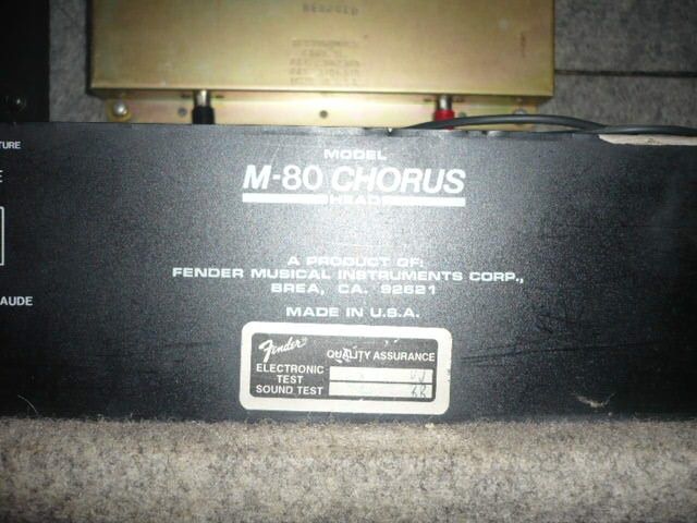 Fender M80 Head Chorus