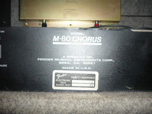 Wzmacniacz z kolumną kpl. Fender M80 Head Chorus