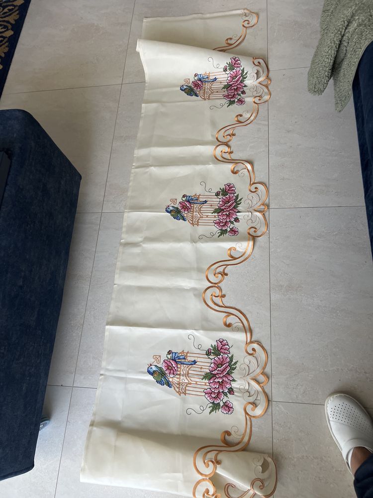 Lambrekin na okno wiosna dl 220 wys 50