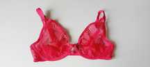 Biustonosz George roz. 70D (UK 32D) koronkowy czerwony