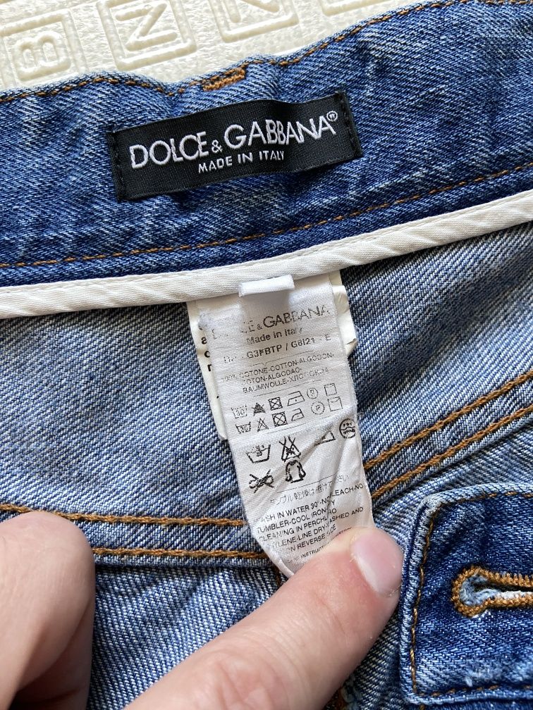 Джинсові чоловічі шорти Dolce & Gabbana, р. 46