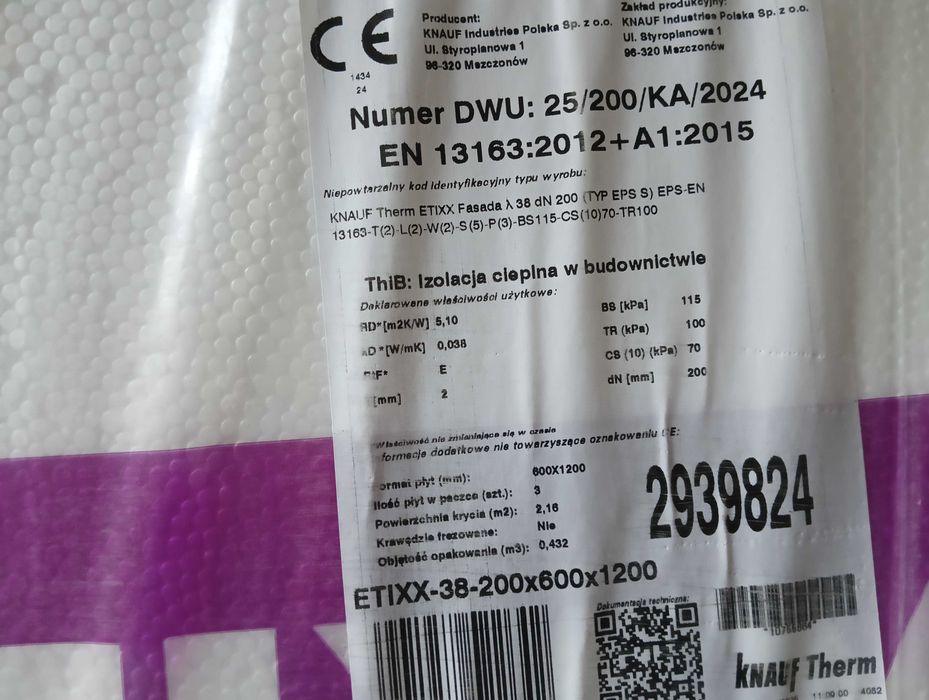 Styropian Knauf Etixx 0.38 20 cm