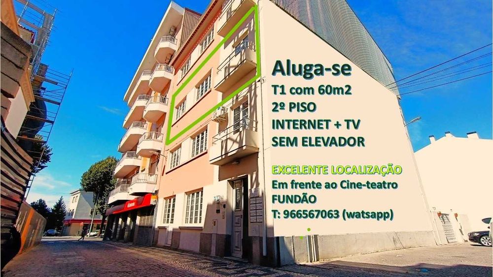 T1 central junto à Avenida da Liberdade, Fundão