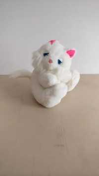 Peluche Gato Branco/ Cor-de-Rosa 19 cm