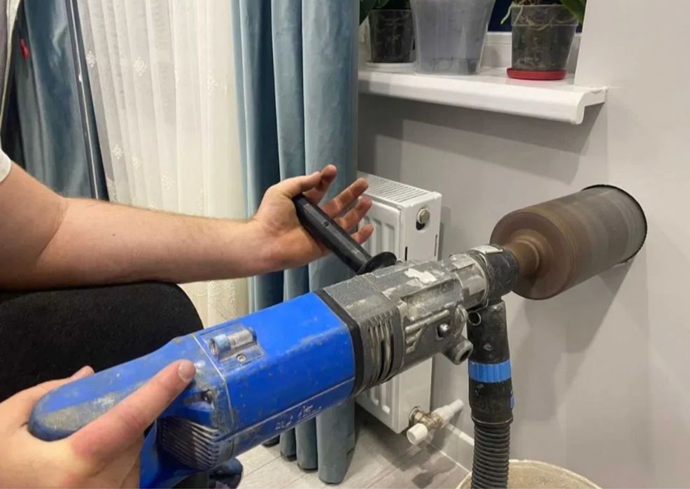 БЕЗ ШУМУ! Алмазне буріння. Свердління отворів. Резка бетона