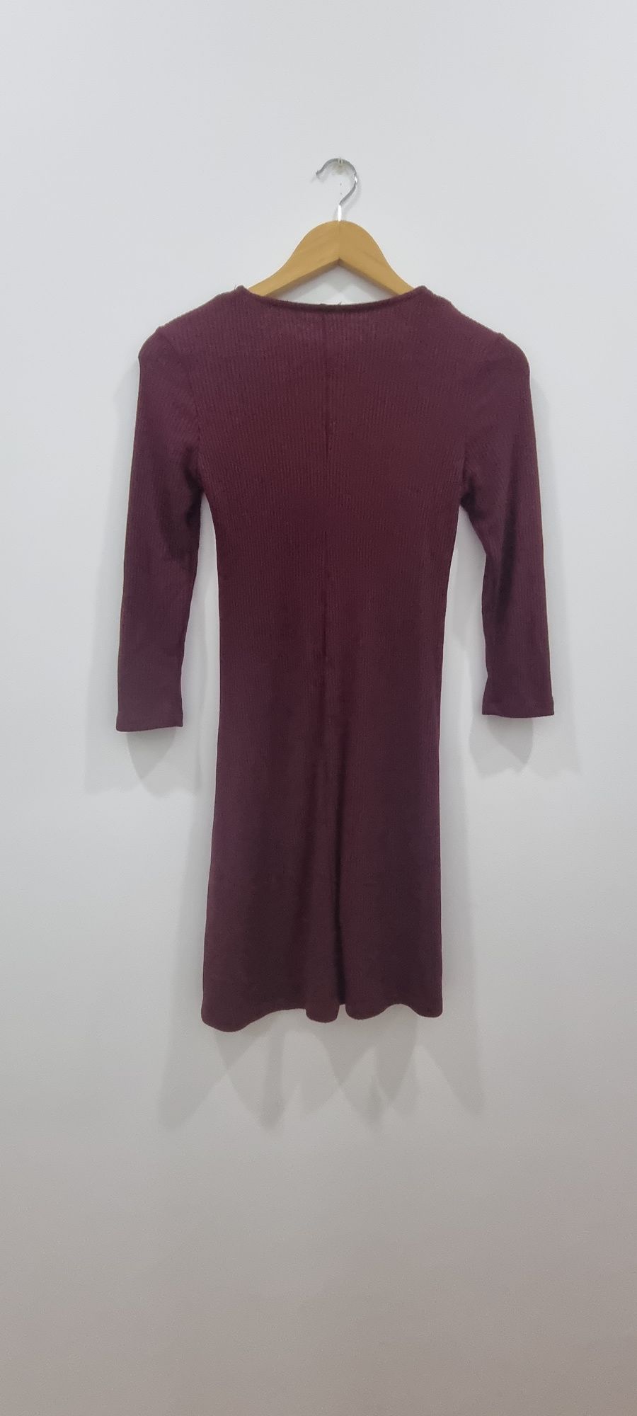 Vestido malha Bordeaux