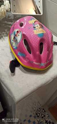 Kask dla dziewczynki rowerowy Myszka  Minnie 52 56