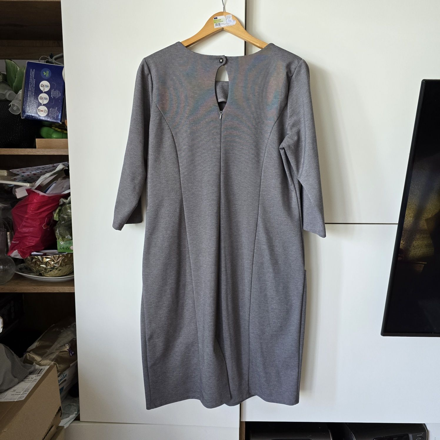 Sukienka 46 długi rękaw plus size