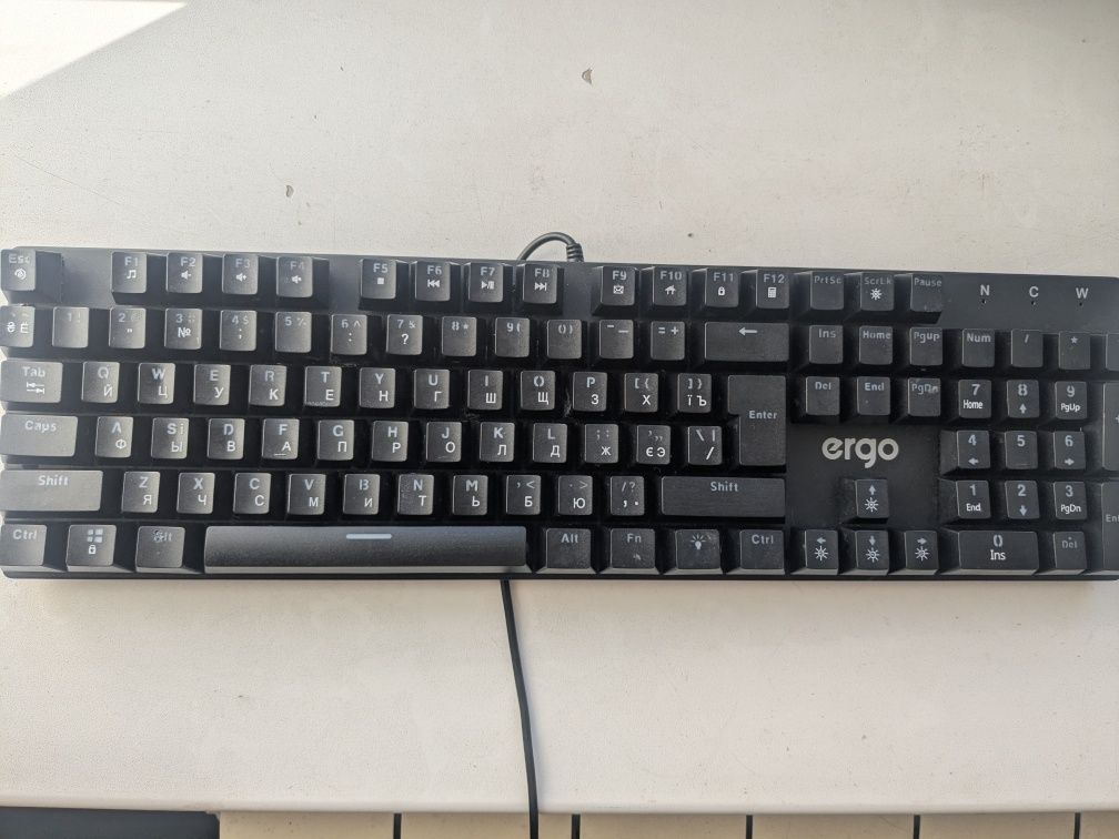 Клавіатура мезаніка ergo. Blue switch