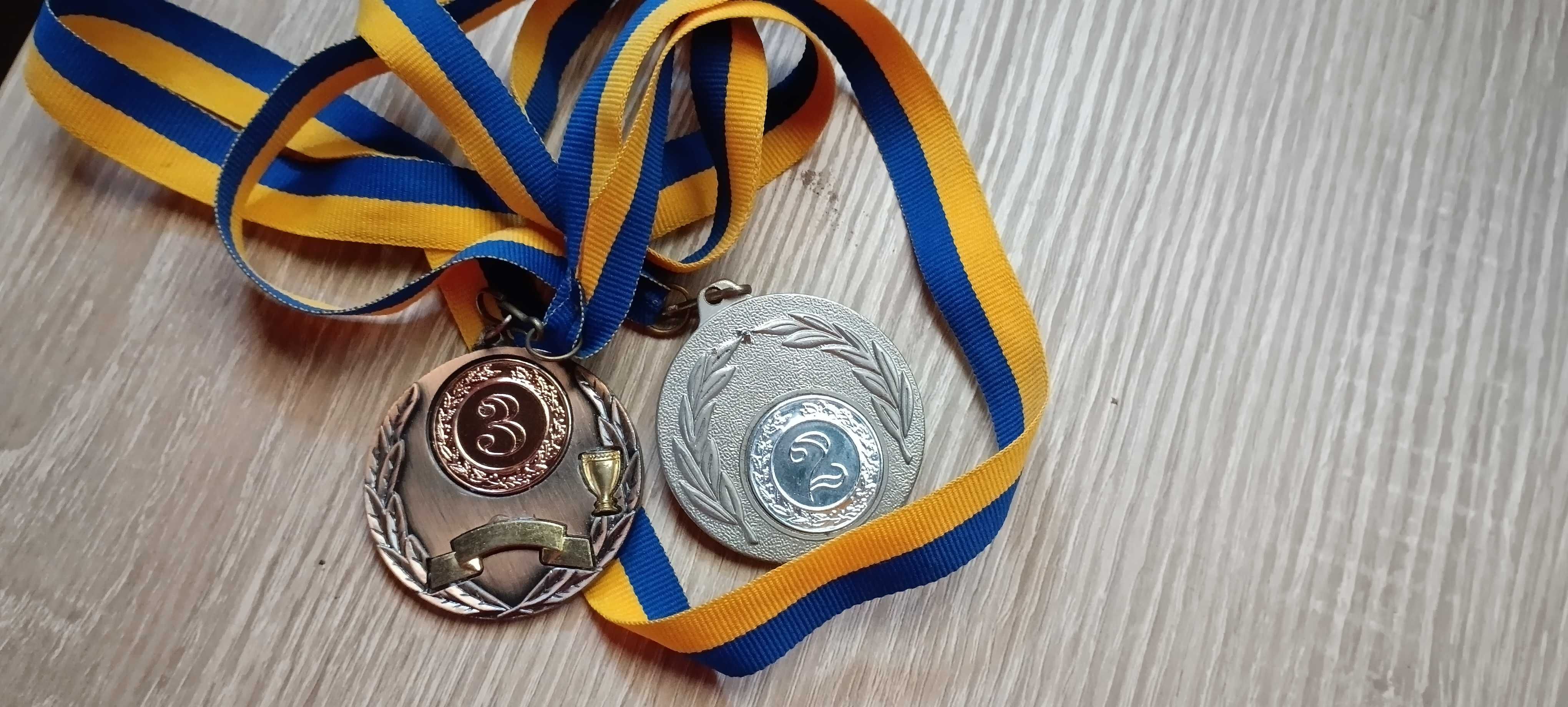 Медали спортивные за турниры по самбо 2 и 3 место