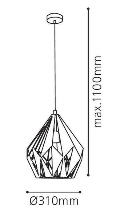 Dois Conjuntos Candeeiros de sala Série EGLO - CARLTON 1
