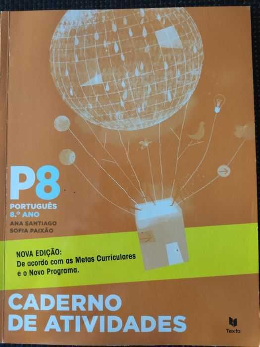 caderno de atividades portugues 8 ano ana santiago