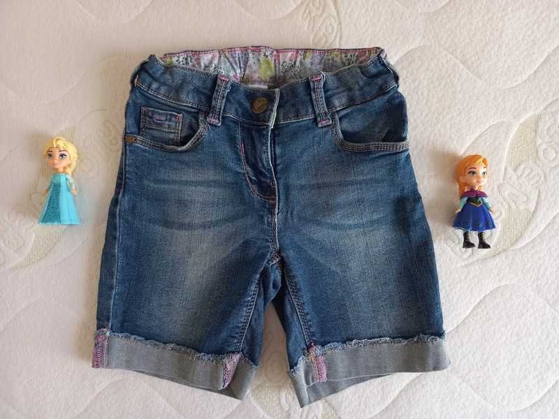 Krótkie spodenki shorty jeansowe na lato C&A - rozmiar 110 - ideał