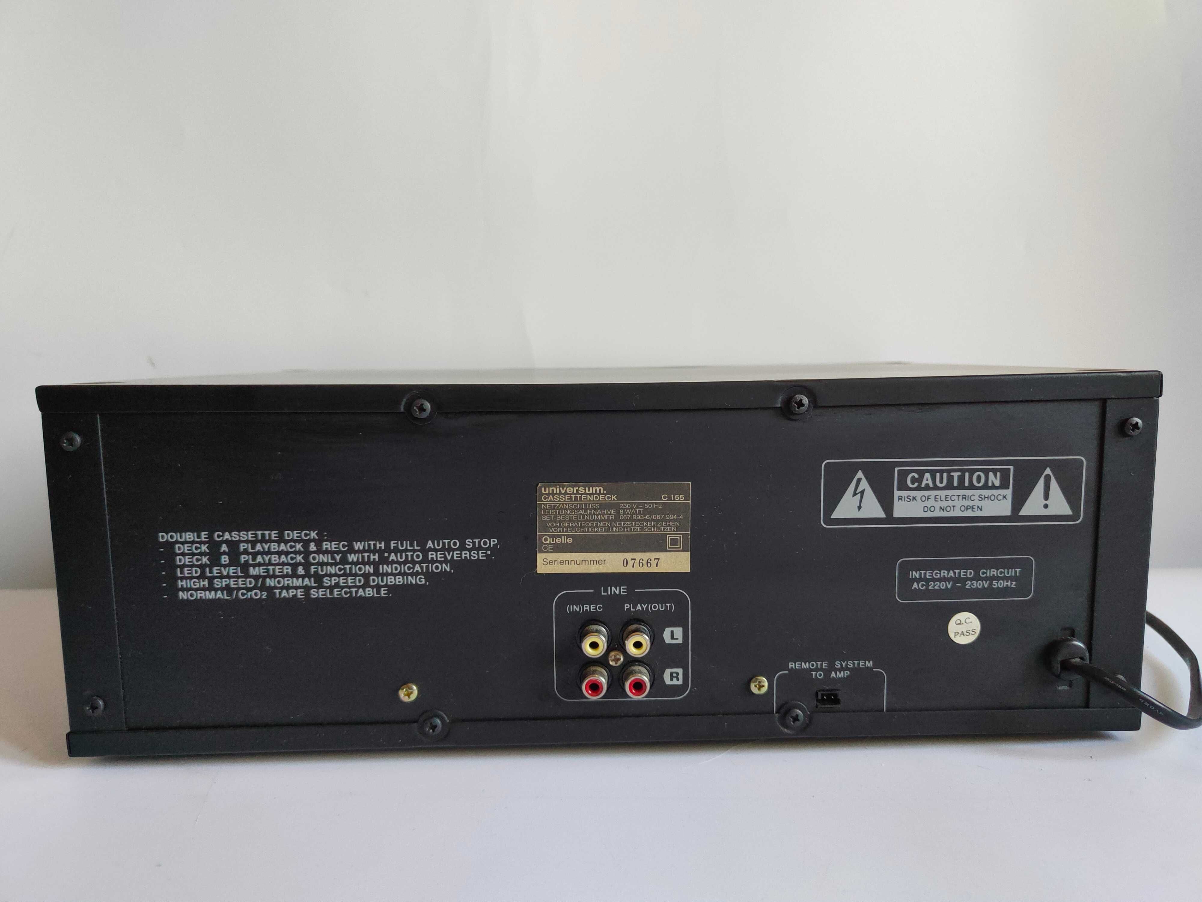 Magnetofon Deck Universum C-155 uszkodzony
