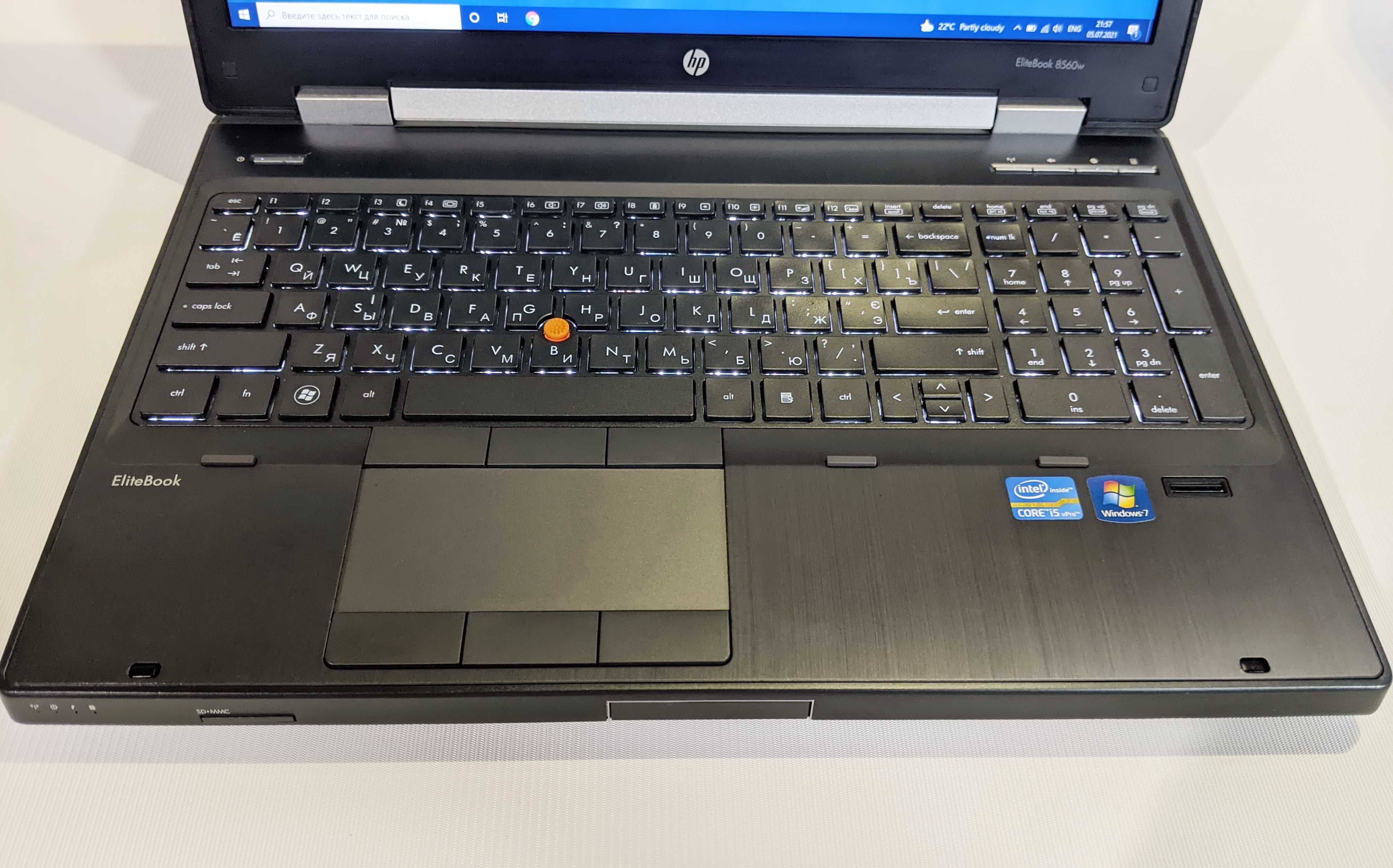 HP EliteBook 8560W i5/3.3GHz/HD+/8GB_RAM/500G_SSHD/FirePro M5950/Webca