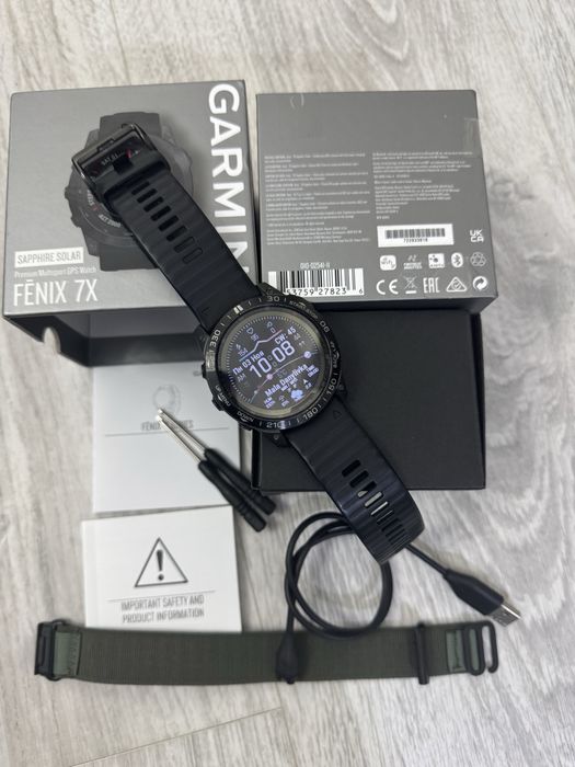 ‼️Garmin Fenix 7X Sapphire Solar Carbon‼️ 51 премиум версия
