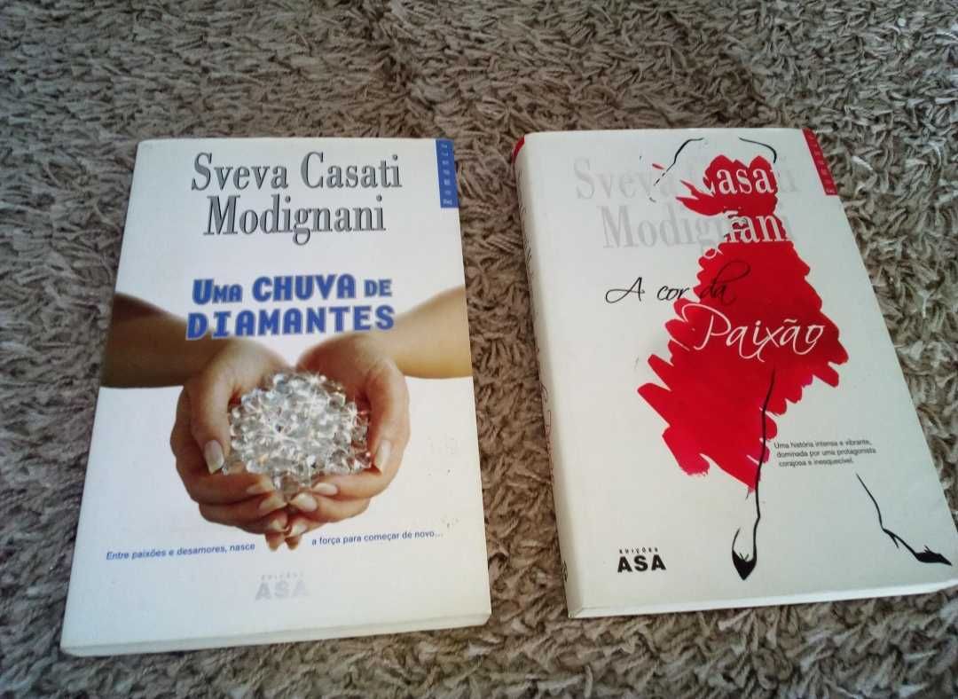 Dois livros da autora Sveva Casati Modignani