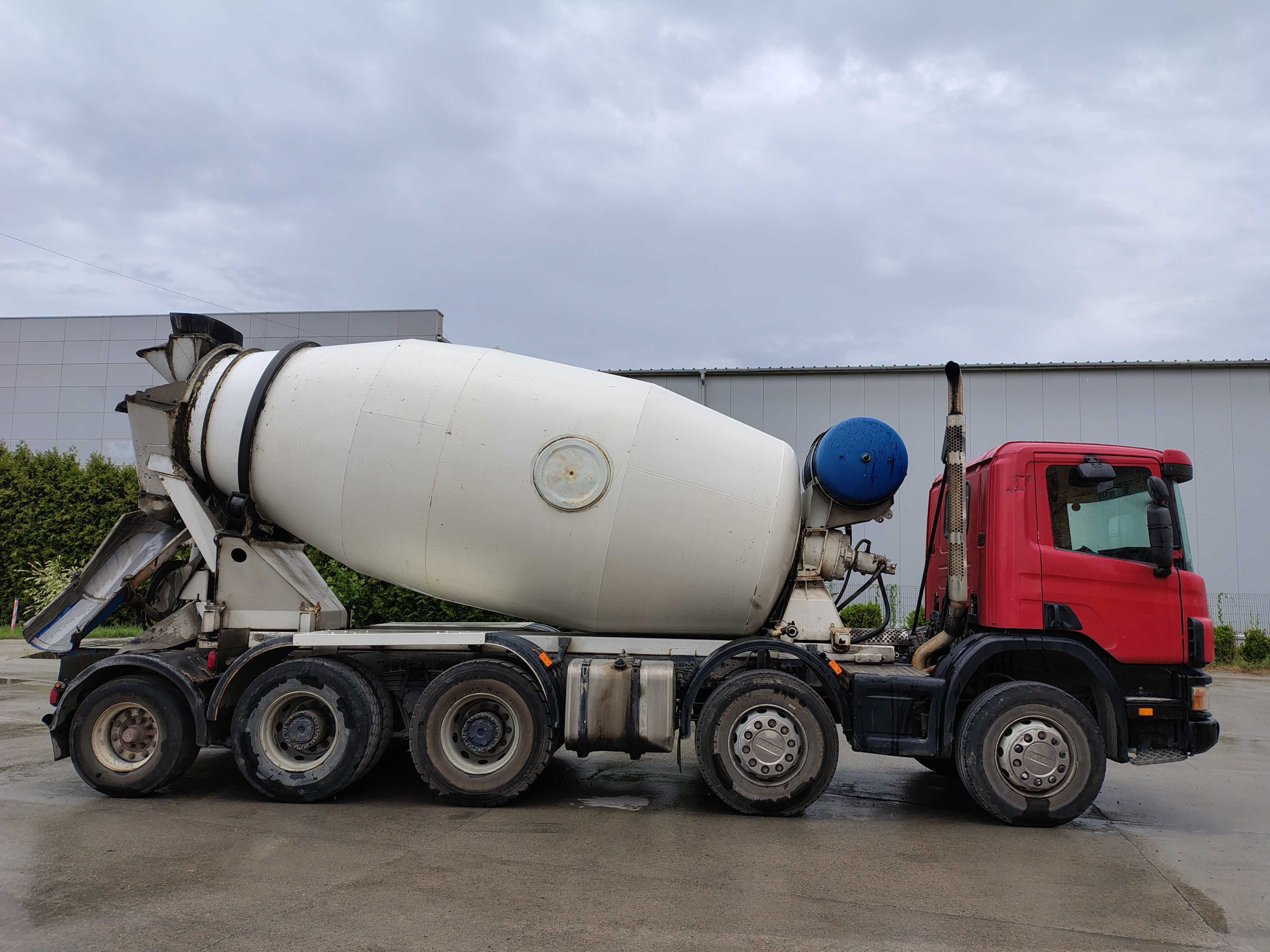 Scania P 124C Betonomieszarka C+E z przyczepą