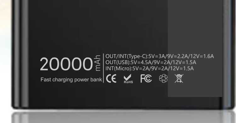 Powerbank K8 PD20W 20000 mAh Li-POL. Розпродаж!