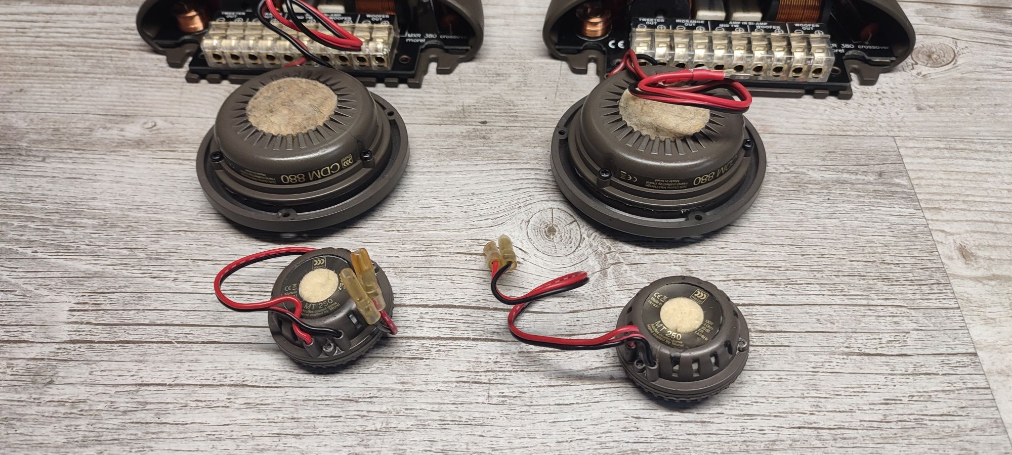 Głośniki Zestaw 3 drożny morel elate TI MXR380, CDM880, MT250 .
