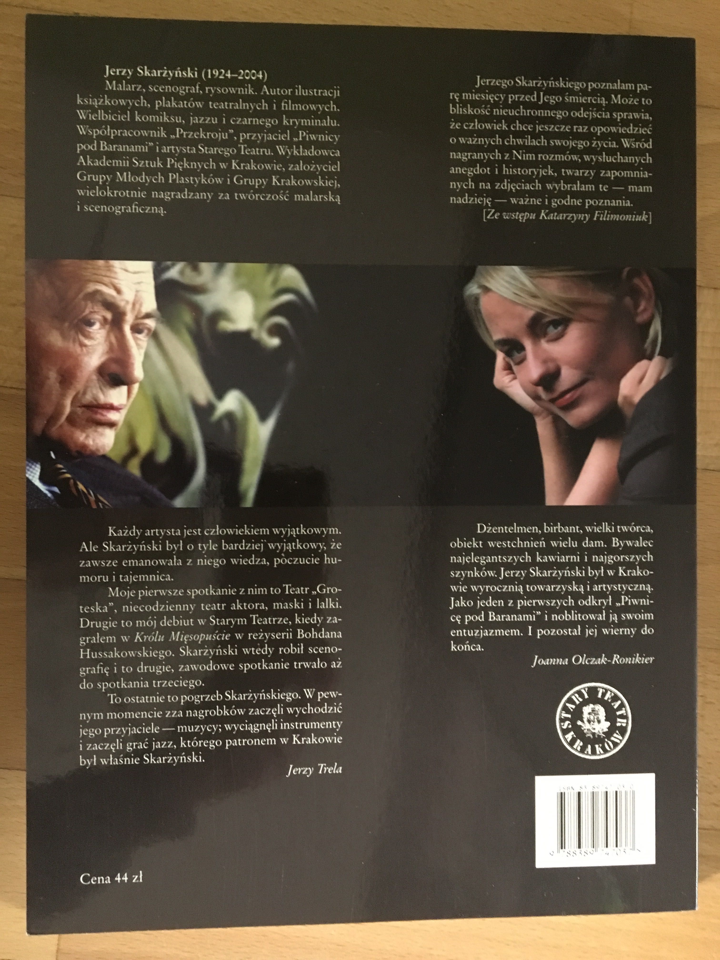 Książka- Jerzy Skarżyński, Chwile z życia  malarza i scenografa, Bosz