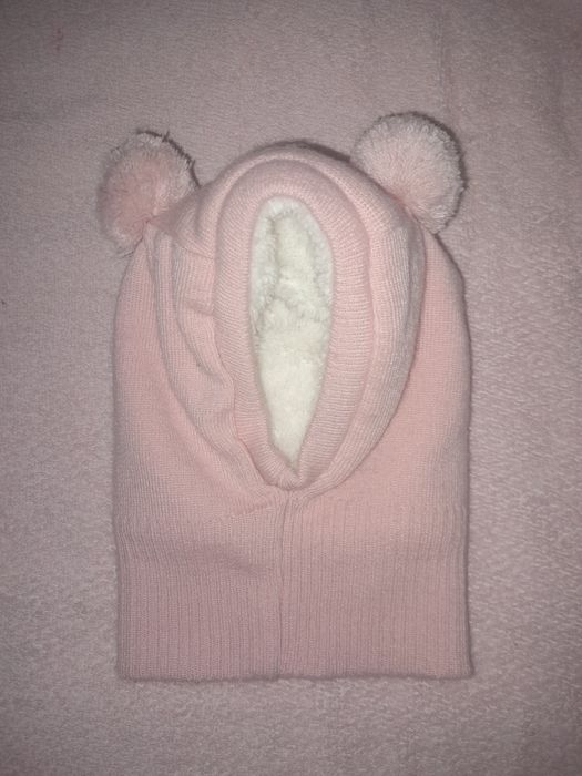 Czapka kominiarka na zimę dziecięca 6-12 miesięcy.