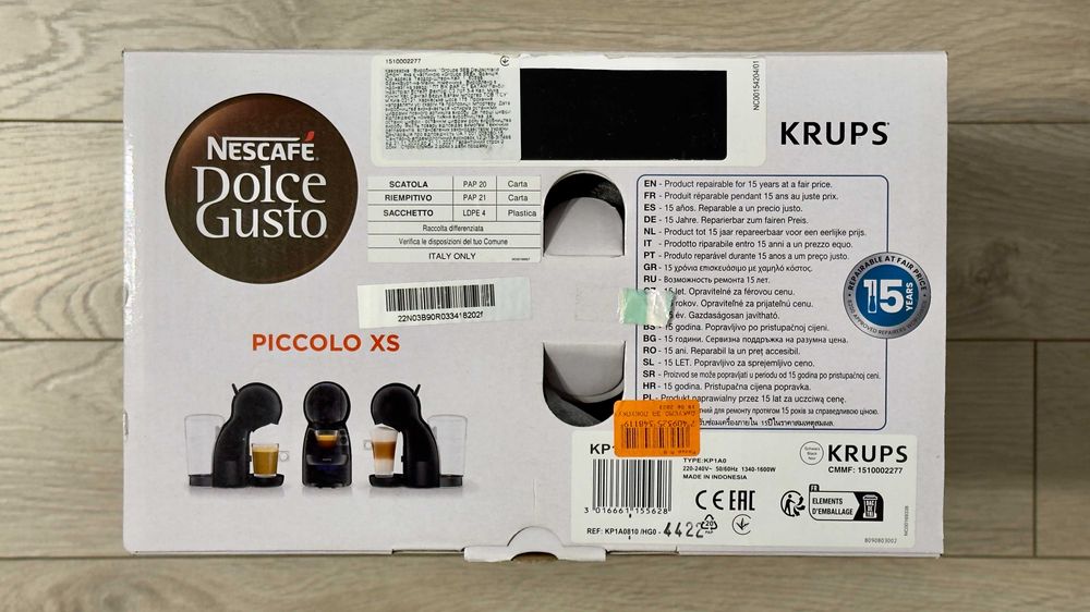 Кавоварка капсульна еспресо Krups Nescafe Dolce Gusto Piccolo XS