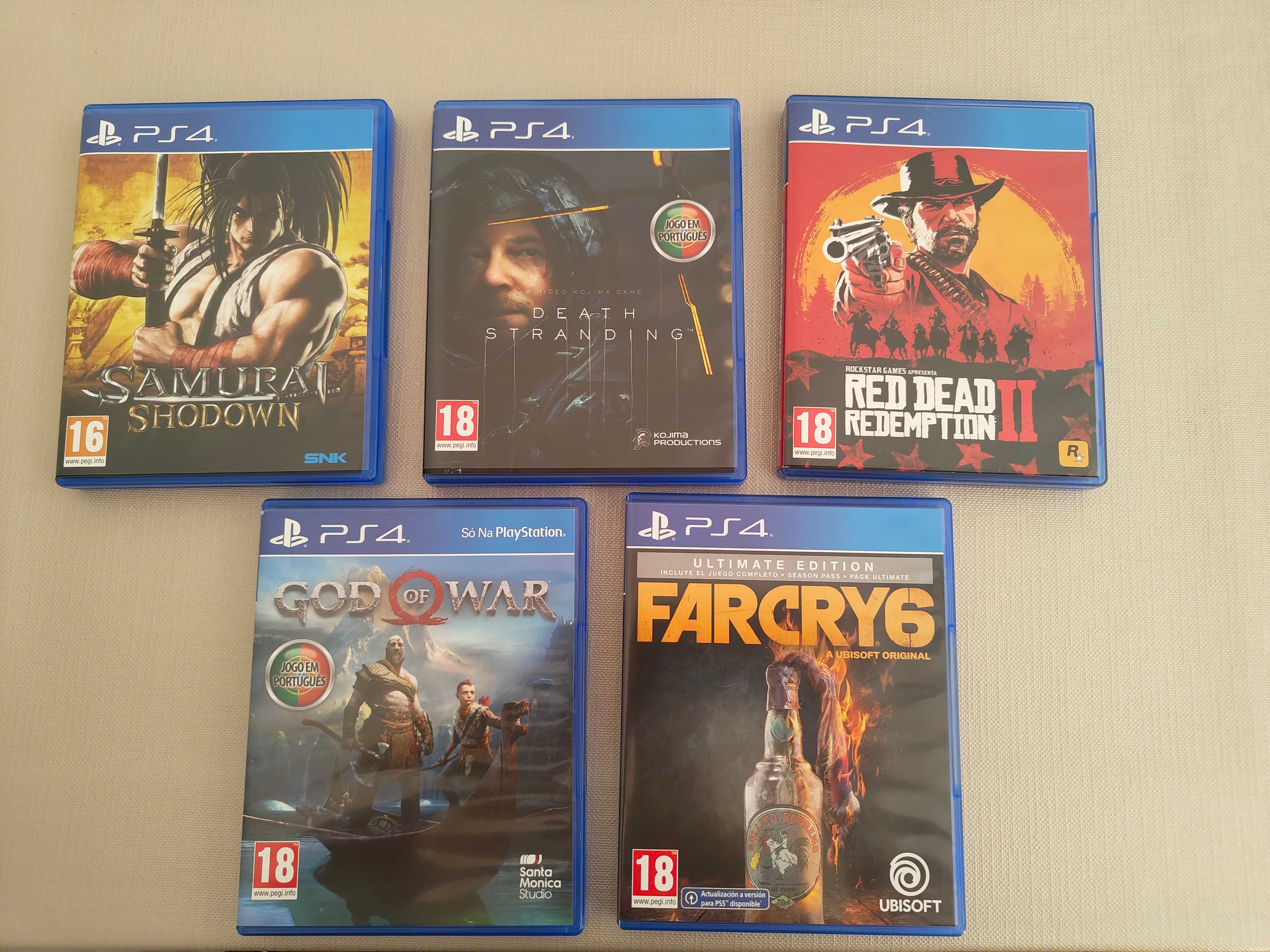 Jogos PS4/PS5 – The Last of Us, GTA V, Ghost of Tsushima, GT7, etc