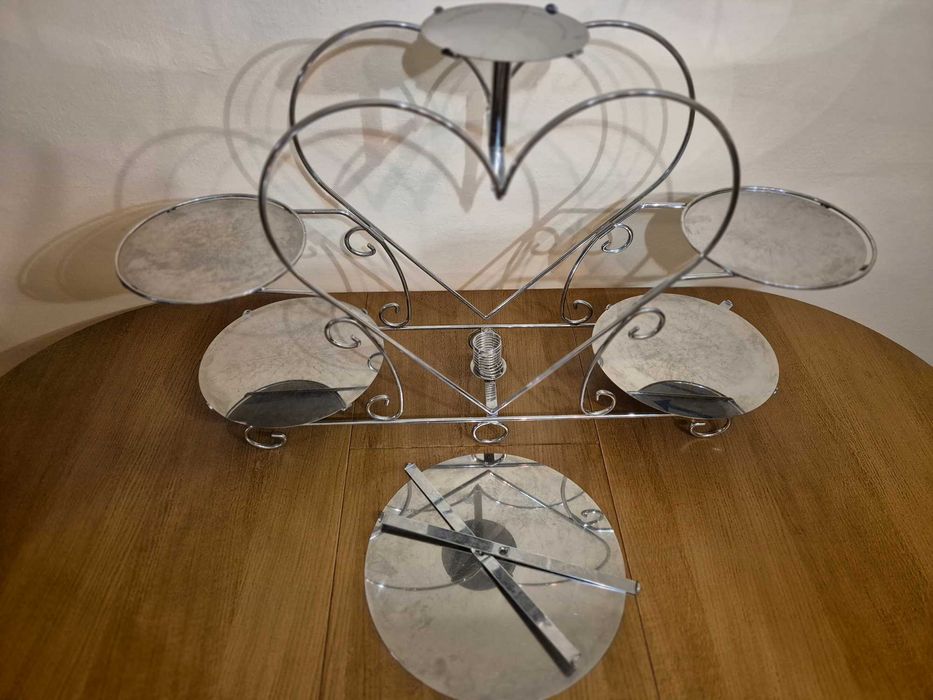 Stojak do tortów, pięciopiętrowy, "Serce"