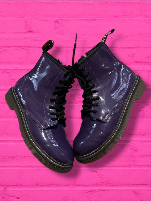Fioletowe wysokie buty botki Dr. Martens 1460 36 (22cm)