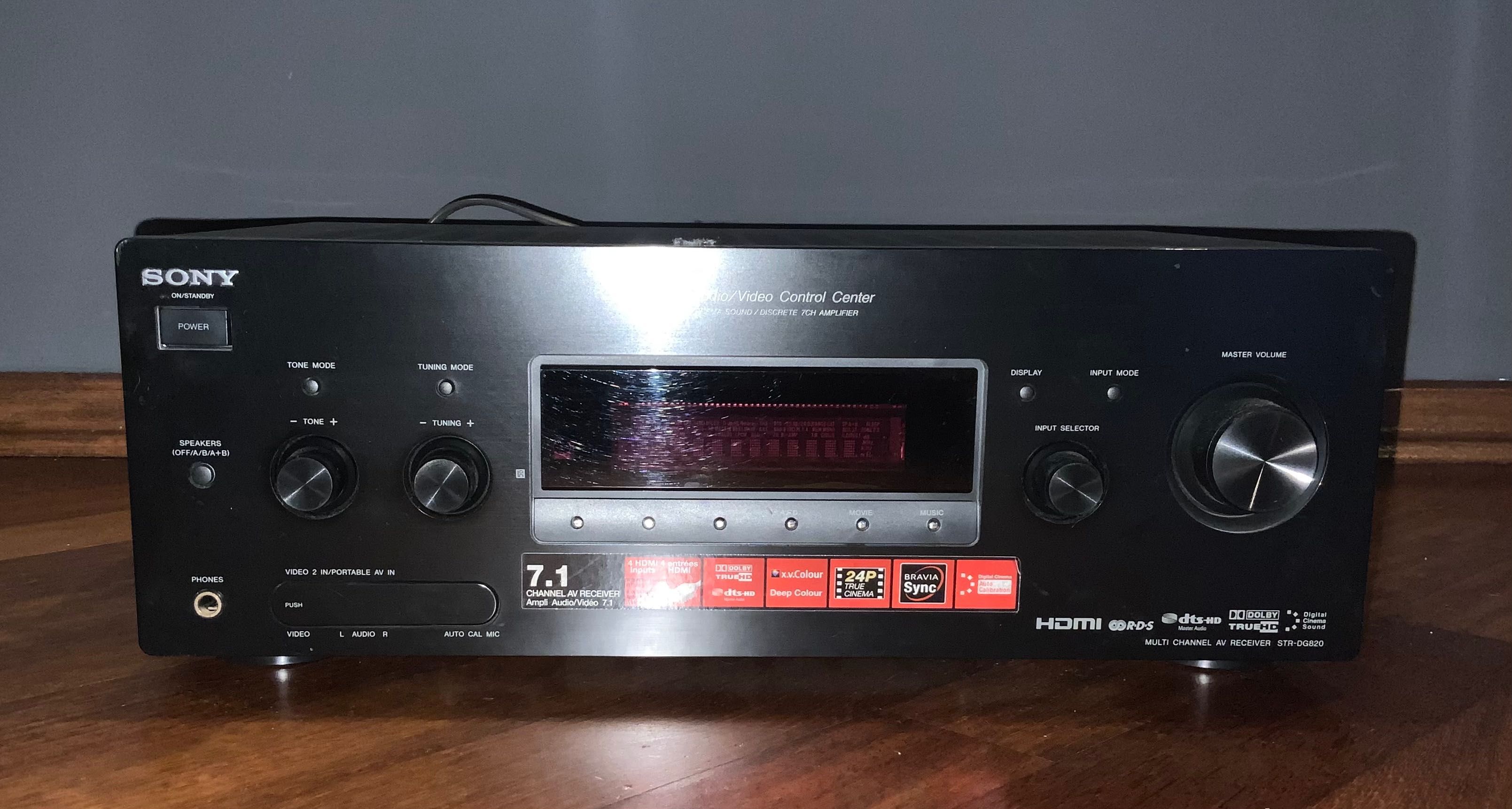 Sprzedam Amplituner Sony STR-DG820 7.1 + kolumny głośnikowe