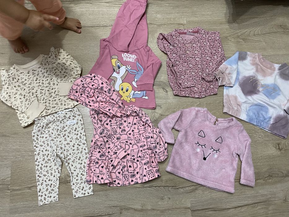 Mega paka ubranek 74 jesien zima dziewczynka